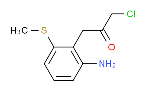 CAS No. 1806345-61-8, 1-(2-Amino-6-(methylthio)phenyl)-3-chloropropan-2-one