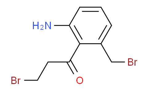 CAS No. 1806433-51-1, 1-(2-Amino-6-(bromomethyl)phenyl)-3-bromopropan-1-one