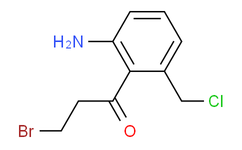 CAS No. 1806364-14-6, 1-(2-Amino-6-(chloromethyl)phenyl)-3-bromopropan-1-one