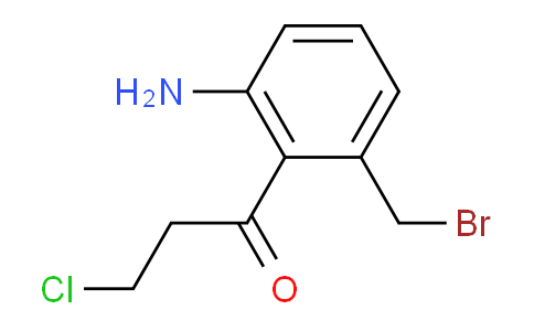 CAS No. 1806433-54-4, 1-(2-Amino-6-(bromomethyl)phenyl)-3-chloropropan-1-one