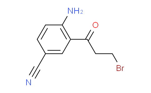 CAS No. 1804042-69-0, 1-(2-Amino-5-cyanophenyl)-3-bromopropan-1-one