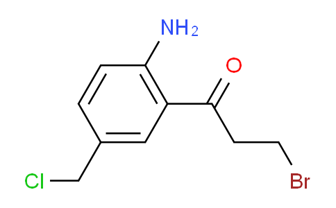 CAS No. 1806568-22-8, 1-(2-Amino-5-(chloromethyl)phenyl)-3-bromopropan-1-one