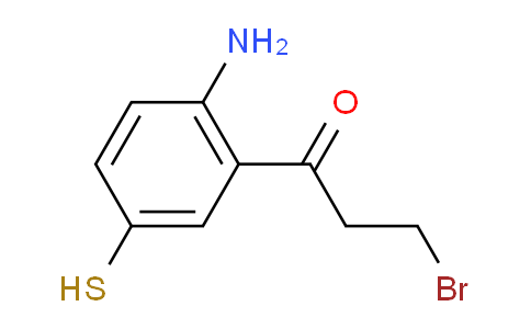 CAS No. 1804503-55-6, 1-(2-Amino-5-mercaptophenyl)-3-bromopropan-1-one