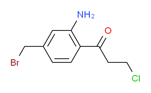 CAS No. 1803833-29-5, 1-(2-Amino-4-(bromomethyl)phenyl)-3-chloropropan-1-one