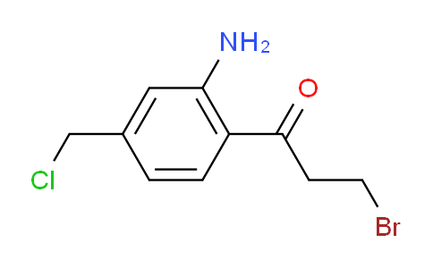 CAS No. 1806505-37-2, 1-(2-Amino-4-(chloromethyl)phenyl)-3-bromopropan-1-one