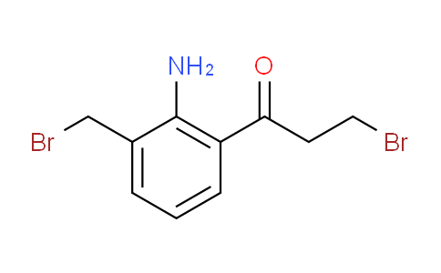 CAS No. 1803836-00-1, 1-(2-Amino-3-(bromomethyl)phenyl)-3-bromopropan-1-one