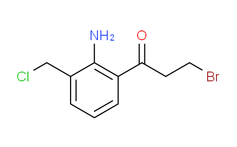 CAS No. 1804041-69-7, 1-(2-Amino-3-(chloromethyl)phenyl)-3-bromopropan-1-one