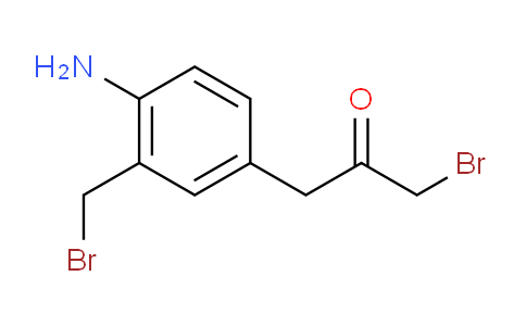 CAS No. 1804203-51-7, 1-(4-Amino-3-(bromomethyl)phenyl)-3-bromopropan-2-one