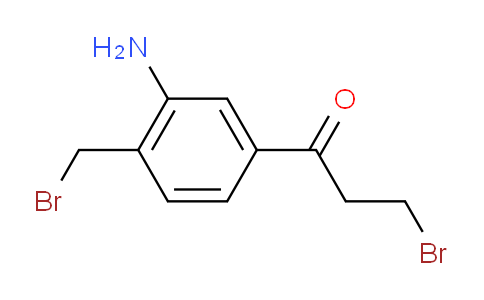 CAS No. 1807047-03-5, 1-(3-Amino-4-(bromomethyl)phenyl)-3-bromopropan-1-one