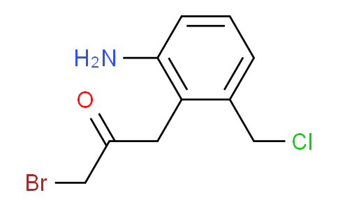 CAS No. 1804204-94-1, 1-(2-Amino-6-(chloromethyl)phenyl)-3-bromopropan-2-one