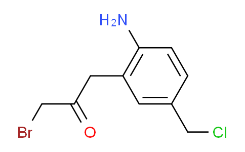 CAS No. 1806364-38-4, 1-(2-Amino-5-(chloromethyl)phenyl)-3-bromopropan-2-one