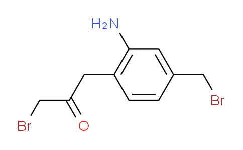 CAS No. 1803794-03-7, 1-(2-Amino-4-(bromomethyl)phenyl)-3-bromopropan-2-one