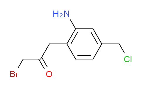 CAS No. 1803858-52-7, 1-(2-Amino-4-(chloromethyl)phenyl)-3-bromopropan-2-one