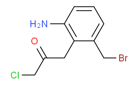CAS No. 1804204-07-6, 1-(2-Amino-6-(bromomethyl)phenyl)-3-chloropropan-2-one