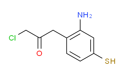 CAS No. 1806345-21-0, 1-(2-Amino-4-mercaptophenyl)-3-chloropropan-2-one