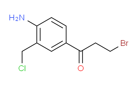 CAS No. 1804400-20-1, 1-(4-Amino-3-(chloromethyl)phenyl)-3-bromopropan-1-one