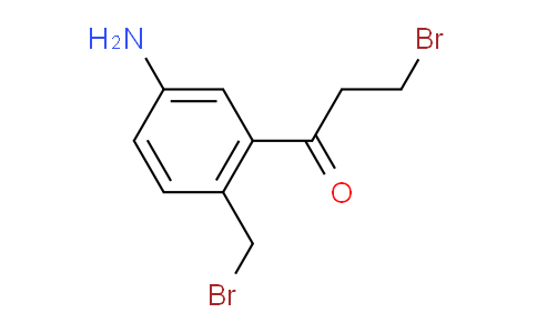 CAS No. 1803800-42-1, 1-(5-Amino-2-(bromomethyl)phenyl)-3-bromopropan-1-one