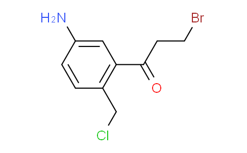 CAS No. 1804219-66-6, 1-(5-Amino-2-(chloromethyl)phenyl)-3-bromopropan-1-one