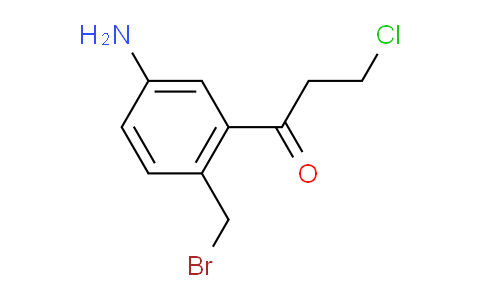 CAS No. 1806433-56-6, 1-(5-Amino-2-(bromomethyl)phenyl)-3-chloropropan-1-one