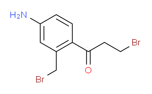 CAS No. 1806312-35-5, 1-(4-Amino-2-(bromomethyl)phenyl)-3-bromopropan-1-one