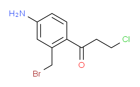 CAS No. 1804203-30-2, 1-(4-Amino-2-(bromomethyl)phenyl)-3-chloropropan-1-one
