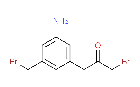 CAS No. 1806433-61-3, 1-(3-Amino-5-(bromomethyl)phenyl)-3-bromopropan-2-one