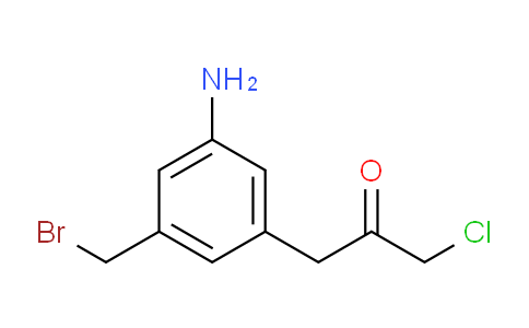 CAS No. 1807047-67-1, 1-(3-Amino-5-(bromomethyl)phenyl)-3-chloropropan-2-one
