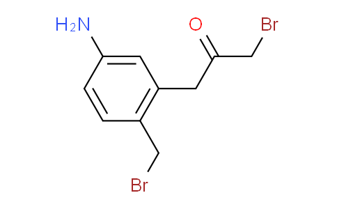 CAS No. 1803833-54-6, 1-(5-Amino-2-(bromomethyl)phenyl)-3-bromopropan-2-one