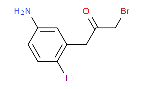 CAS No. 1803857-13-7, 1-(5-Amino-2-iodophenyl)-3-bromopropan-2-one