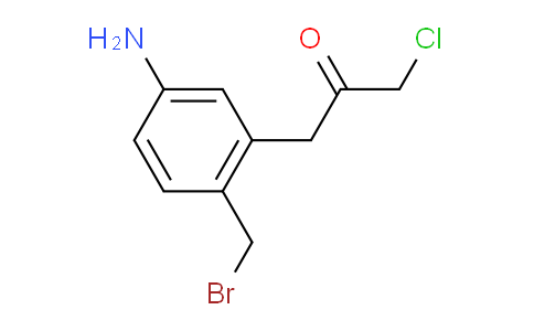 CAS No. 1803833-93-3, 1-(5-Amino-2-(bromomethyl)phenyl)-3-chloropropan-2-one