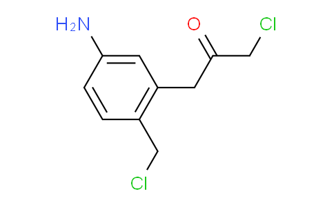 CAS No. 1806545-03-8, 1-(5-Amino-2-(chloromethyl)phenyl)-3-chloropropan-2-one