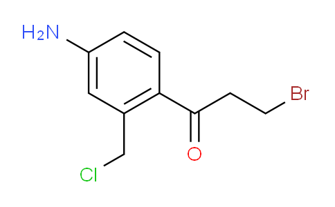 CAS No. 1806548-91-3, 1-(4-Amino-2-(chloromethyl)phenyl)-3-bromopropan-1-one