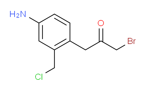 CAS No. 1804400-71-2, 1-(4-Amino-2-(chloromethyl)phenyl)-3-bromopropan-2-one