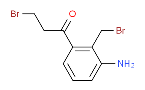CAS No. 1803833-10-4, 1-(3-Amino-2-(bromomethyl)phenyl)-3-bromopropan-1-one