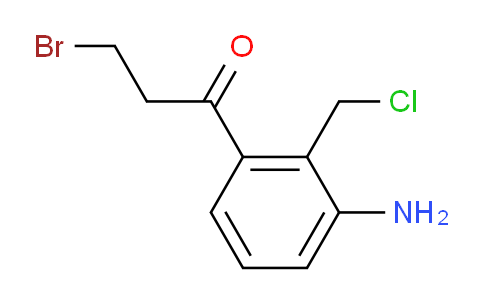 CAS No. 1807049-24-6, 1-(3-Amino-2-(chloromethyl)phenyl)-3-bromopropan-1-one