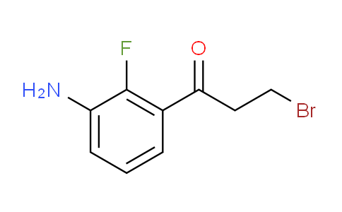 CAS No. 1804038-49-0, 1-(3-Amino-2-fluorophenyl)-3-bromopropan-1-one