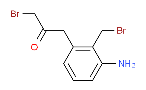 CAS No. 1807047-46-6, 1-(3-Amino-2-(bromomethyl)phenyl)-3-bromopropan-2-one