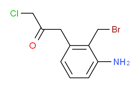 CAS No. 1806401-77-3, 1-(3-Amino-2-(bromomethyl)phenyl)-3-chloropropan-2-one