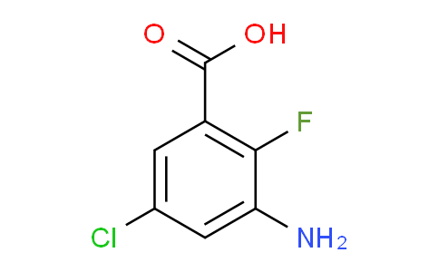 CAS No. 1339070-81-3, 3-amino-5-chloro-2-fluorobenzoic acid