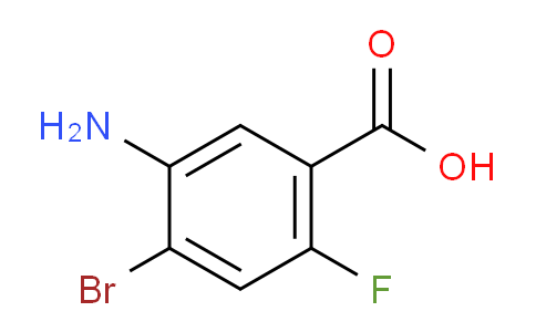 CAS No. 1340166-09-7, 5-amino-4-bromo-2-fluorobenzoic acid
