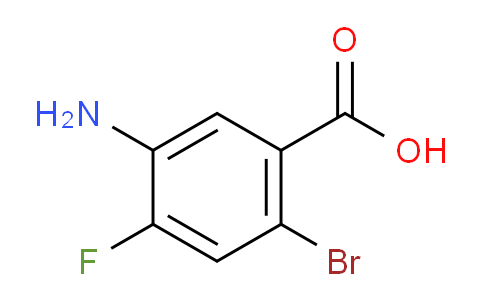 CAS No. 1340460-29-8, 5-amino-2-bromo-4-fluorobenzoic acid