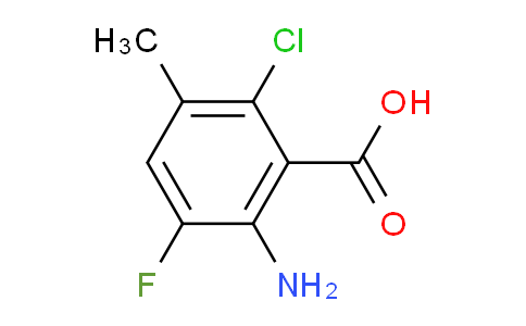 CAS No. 1594671-47-2, 2-amino-6-chloro-3-fluoro-5-methylbenzoic acid