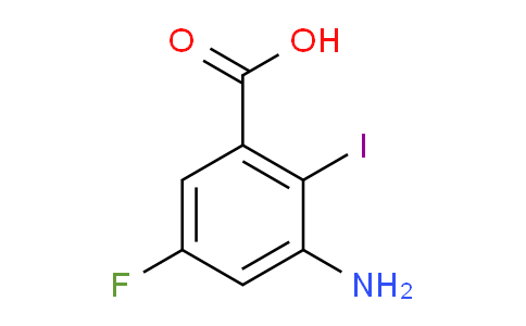 CAS No. 2090319-05-2, 3-amino-5-fluoro-2-iodobenzoic acid