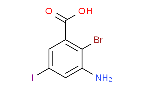CAS No. 2167055-57-2, 3-amino-2-bromo-5-iodobenzoic acid