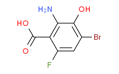 CAS No. 160911-16-0, 2-amino-4-bromo-6-fluoro-3-hydroxybenzoic acid