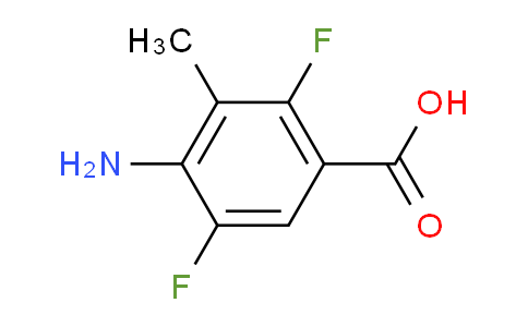 CAS No. 178444-92-3, 4-amino-2,5-difluoro-3-methylbenzoic acid