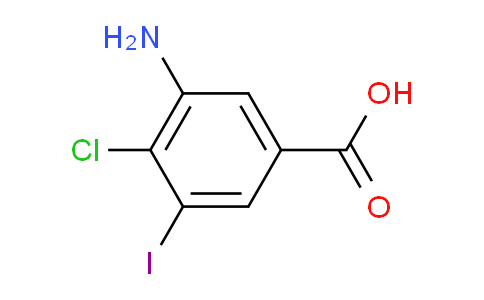 CAS No. 1340025-49-1, 3-amino-4-chloro-5-iodobenzoic acid