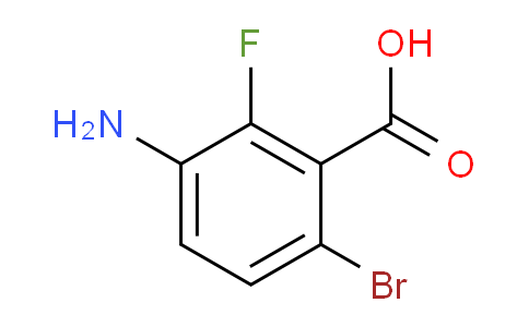 CAS No. 1516801-51-6, 3-amino-6-bromo-2-fluorobenzoic acid