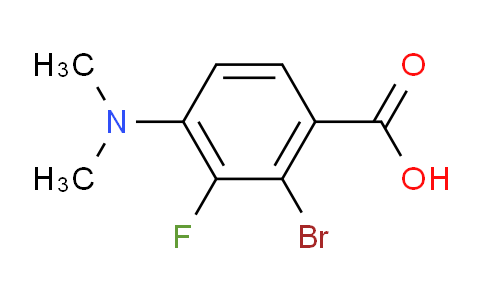 CAS No. 1694339-27-9, 2-bromo-4-(dimethylamino)-3-fluorobenzoic acid
