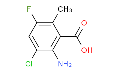 CAS No. 1866536-05-1, 2-amino-3-chloro-5-fluoro-6-methylbenzoic acid